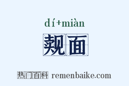 觌面是什么意思的图片